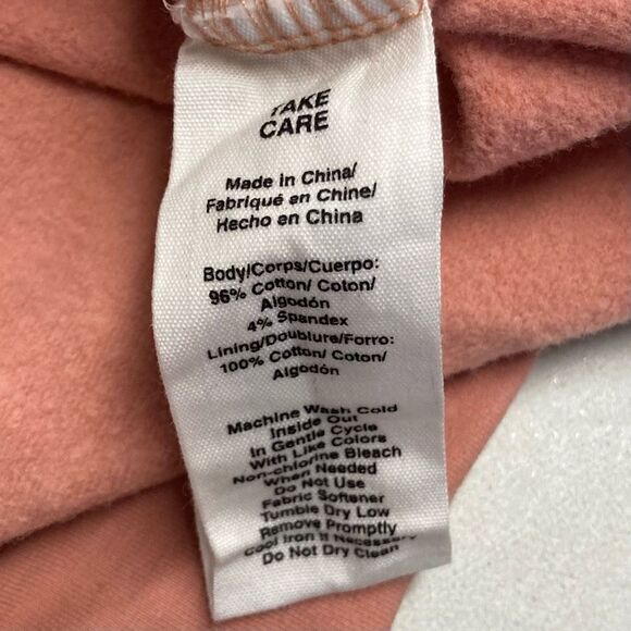 AVEC‎ LES FILLES Women’s Hooded Cut-Out Peach Sweatshirt Size Medium - Picture 5 of 10